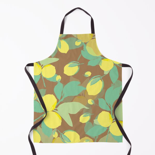 Item preview, Yellow Lemon With Brown Background Print. designed and sold by Print-Designs.