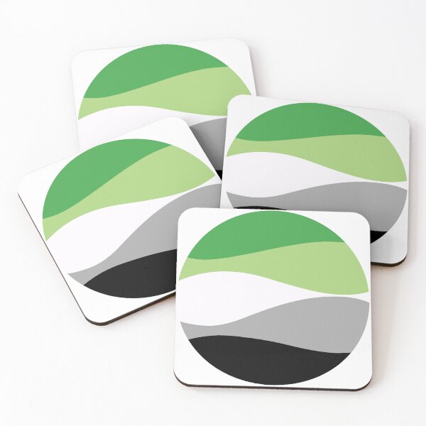 Item preview, Aromantic Waves Circle designed and sold by JustGottaDraw.