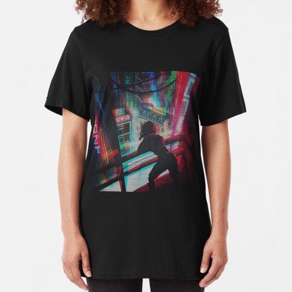 GITS cyberpunk Slim Fit T-Shirt