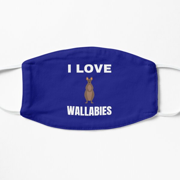 I love Wallabies Flat Mask