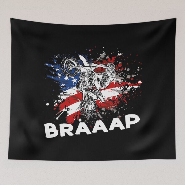 Item preview, Motocross Dirt Bike - Motocross US Flag Braaap designed and sold by caintati.
