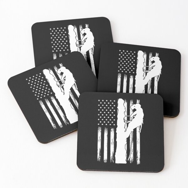 Item preview, Patriotic Tree Climbing For A Patriot Woodchopper Lumberjack designed and sold by Nessshirts.