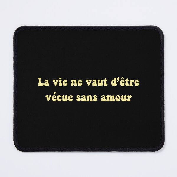Item preview, Life is not worth living without love french quote Serge Gainsbourg designed and sold by Rozbud.