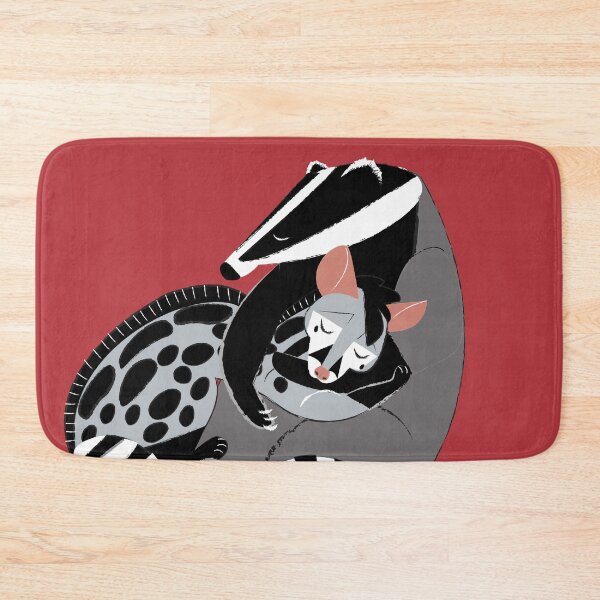 Item preview, Love 365 Need a hug badgers and genets Red designed and sold by belettelepink.