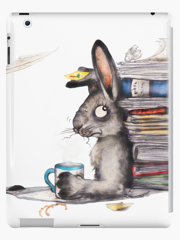 Funda y vinilo para iPad «Conejito ocupado | Día de trabajo de conejo de dibujos animados» de Snootrac | Redbubble Funda y vinilo para iPad «Conejito ocupado | Día de trabajo de conejo de dibujos animados» de Snootrac | Redbubble