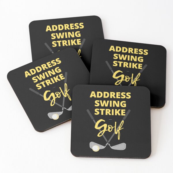 Item preview, Address a golf ball, Swing a club, Strike a golf ball designed and sold by 3TFashion.