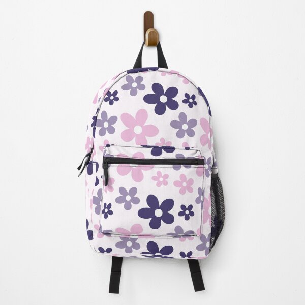 Item preview, Warm Retro Flower Pattern On Purple designed and sold by Yeldiz.