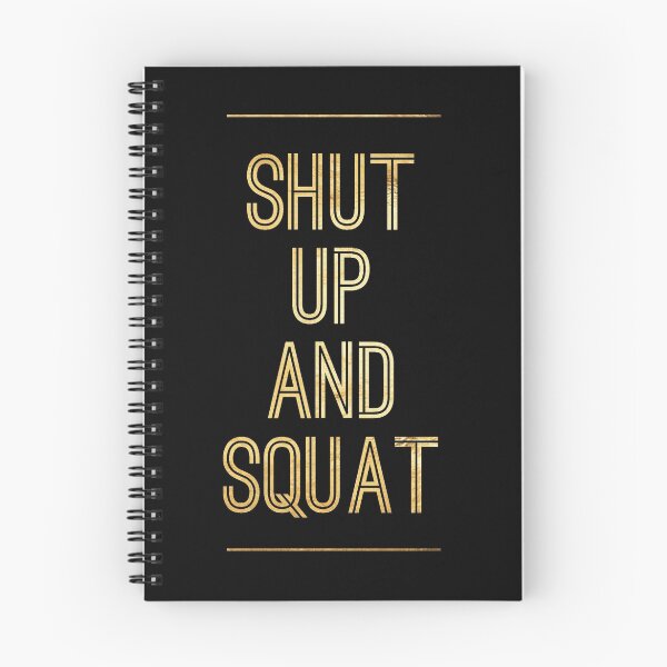Artikelvorschau, Halt den Mund und heben Sie, Motivational T-shirt für Bodybuilding, Powerlifting, Athleten im Training entworfen und verkauft von Better Me.