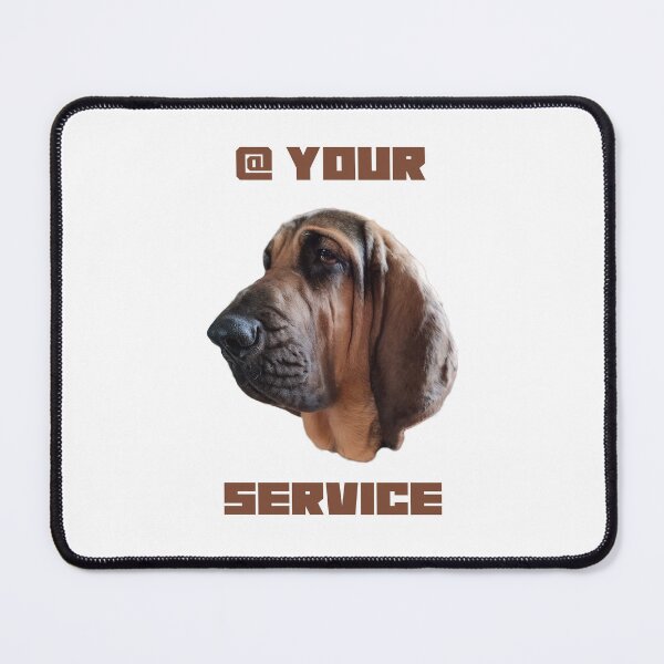 Item preview, Bloodhound dog mantrailing T-shirt K9 @ your service designed and sold by MayaAndNora.