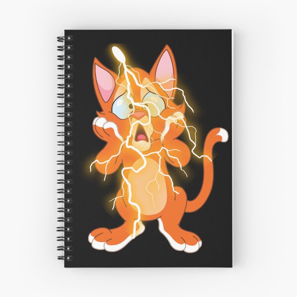 Item preview, Cat Lightning Frightened Kitten designed and sold by Javamba.