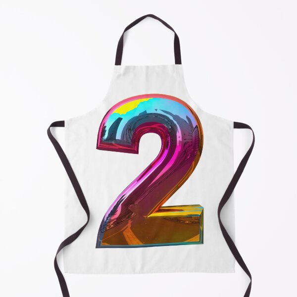 Item preview, Happy Birthday Reflective Incandescent Number - Two - 2 designed and sold by WilliamsonMedia.