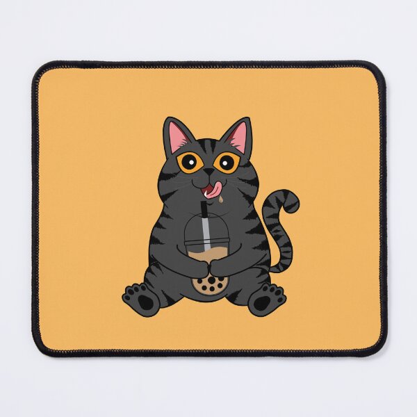 Artikelvorschau, Ich liebe Boba-Katze | Grauer Tabby entworfen und verkauft von leBoosh-Designs.