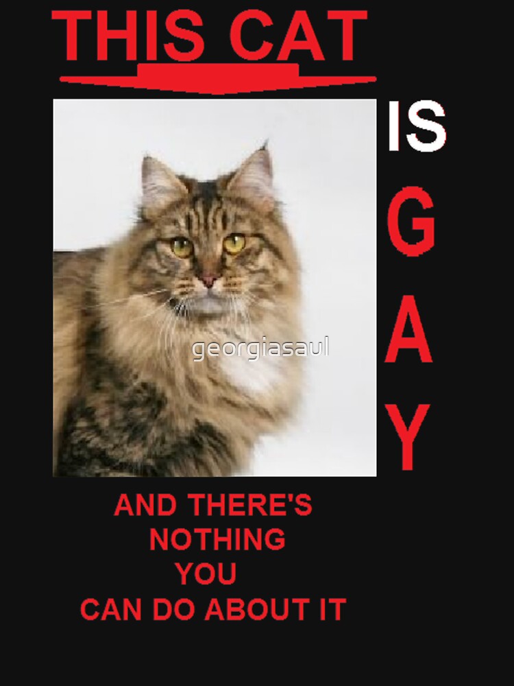 this cat is gay and there's nothing you can do about it. by georgiasau...