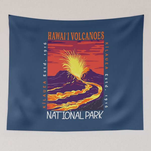 Item preview, Hawaii Volcanoes National Park Kilauea Distressed designed and sold by KrisSidDesigns.