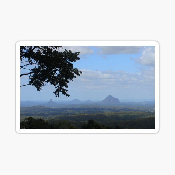 glass house mountains australia Sticker