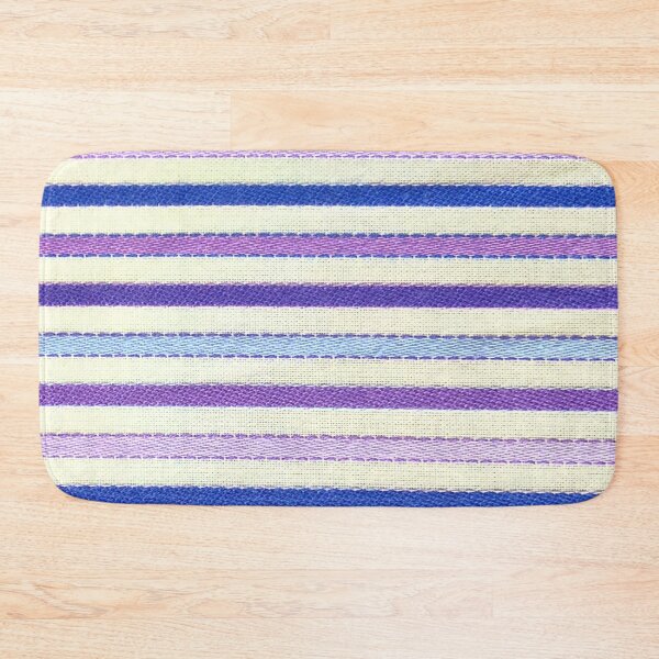 Item preview, Purple Blue Lilac Horizontal Stripe Pattern Texture Design designed and sold by TacoRose.