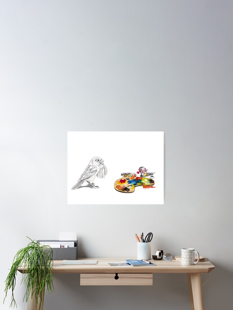 Póster «Colores a elegir | Paleta de pintura de pájaro de dibujos animados» de Snootrac | Redbubble Póster «Colores a elegir | Paleta de pintura de pájaro de dibujos animados» de Snootrac | Redbubble