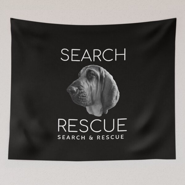 Item preview, Bloodhound dog mantrailing T-shirt K9 search and rescue designed and sold by MayaAndNora.