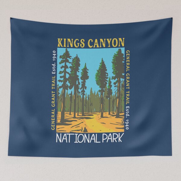 Item preview, Kings Canyon National Park General Grant Trail Distressed designed and sold by KrisSidDesigns.