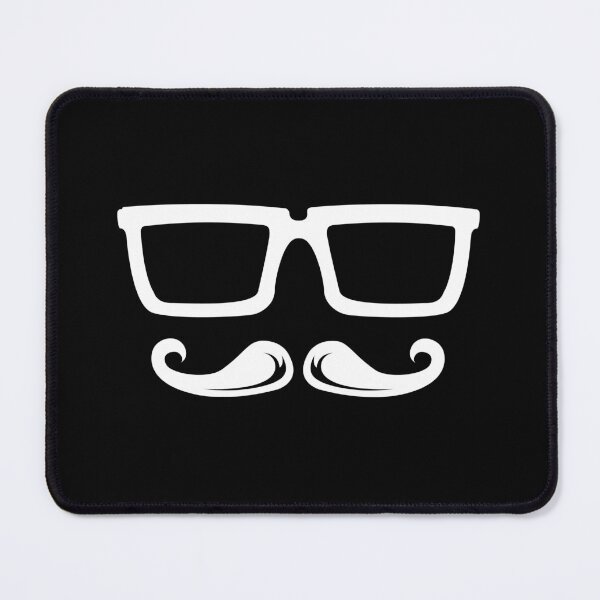 Item preview, Hipster style with glasses and mustache - Hipster glasses with beard designed and sold by AndreMi.