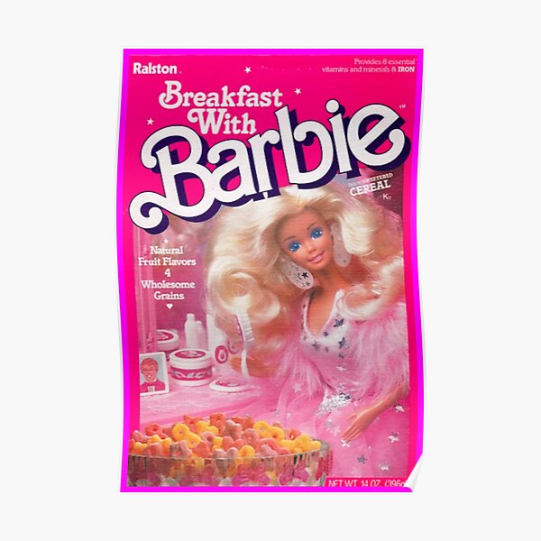 80s aesthetic barbie cereal  Poster by shesxmagic