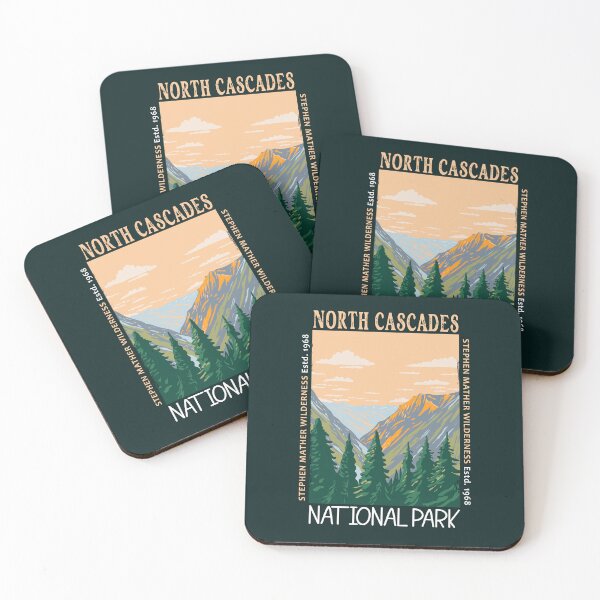 Item preview, North Cascades National Park Stephen Mather Wilderness Distressed designed and sold by KrisSidDesigns.