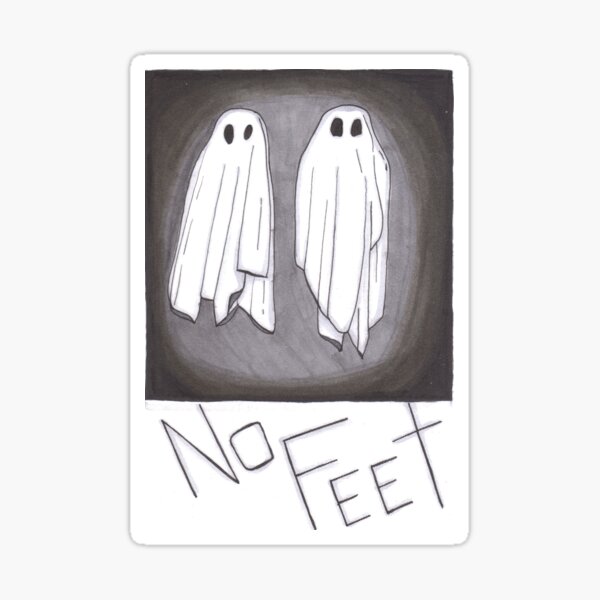 NO FEET Sticker
