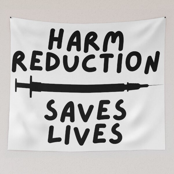 Item preview, Harm Reduction Saves Lives (Black) designed and sold by Absolute-Garlic.