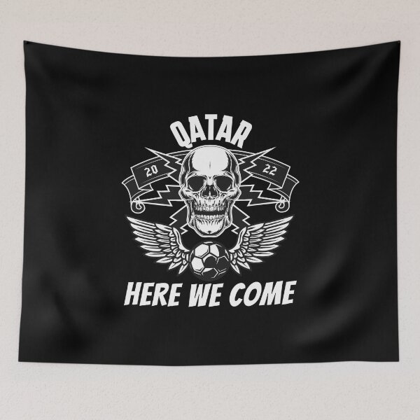 Item preview, Qatar Here We come Vintage For Soccer Fans Men Women  designed and sold by JooArtPrints  ★★★★★.