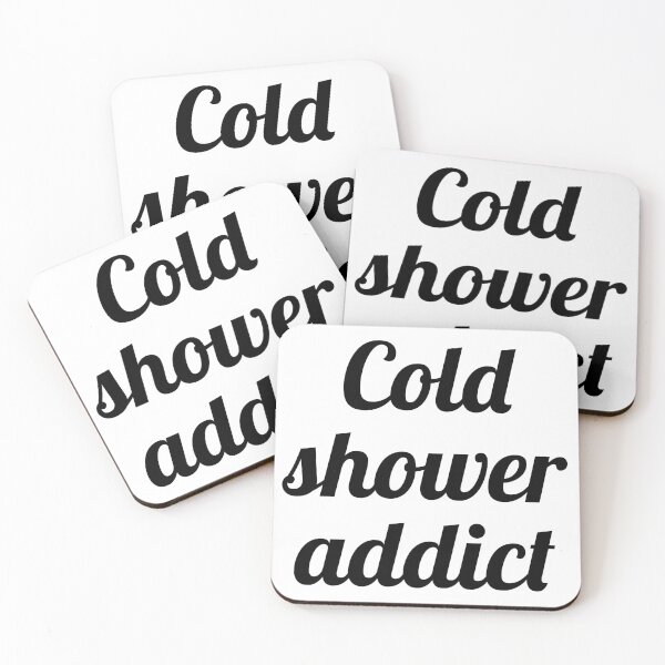 Item preview, Black and white Cold shower addict  designed and sold by Thought2reality.