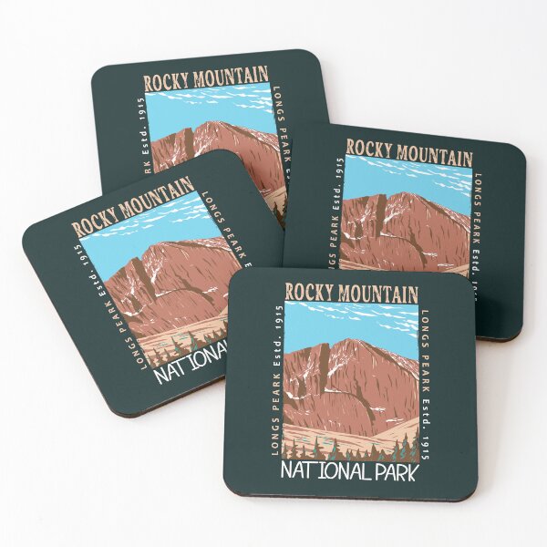 Item preview, Rocky Mountain National Park Colorado Longs Peak Distressed designed and sold by KrisSidDesigns.