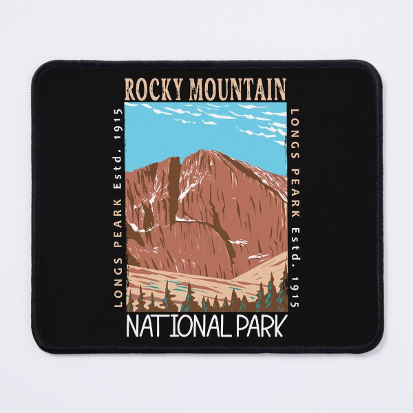 Item preview, Rocky Mountain National Park Colorado Longs Peak Distressed designed and sold by KrisSidDesigns.