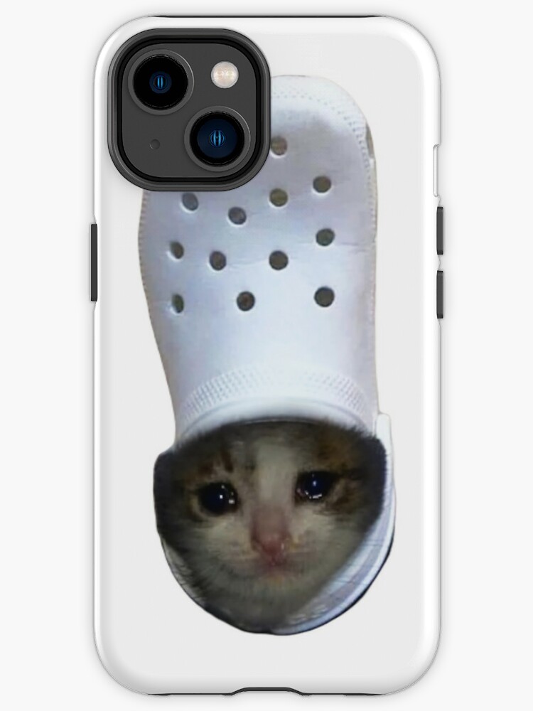 Funda de iPhone «Cocodrilo Gato Llorando Meme» de fomodesigns | Redbubble