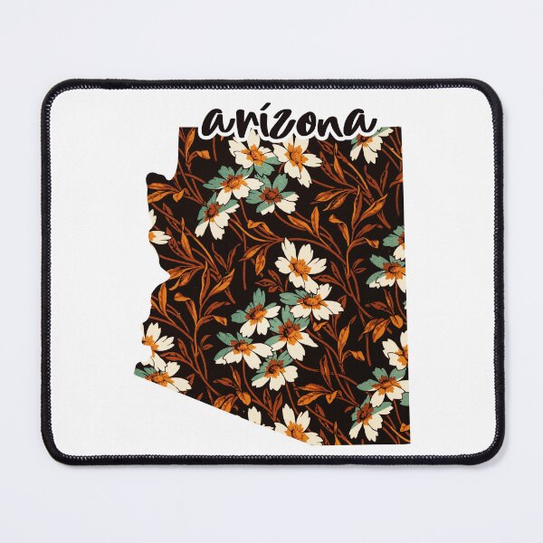 Item preview, Floral Map of USA States Arizona - Map of Arizona designed and sold by AmethystMurad.