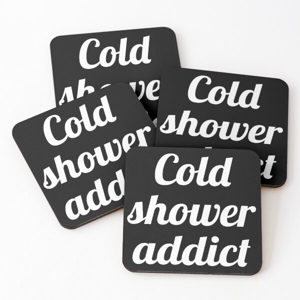 Item preview, Cold shower addict black background designed and sold by Thought2reality.