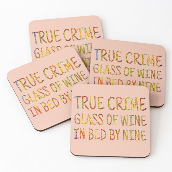 Item preview, True Crime Glass of Wine IN Bed By Nine  designed and sold by CristalleLisa.