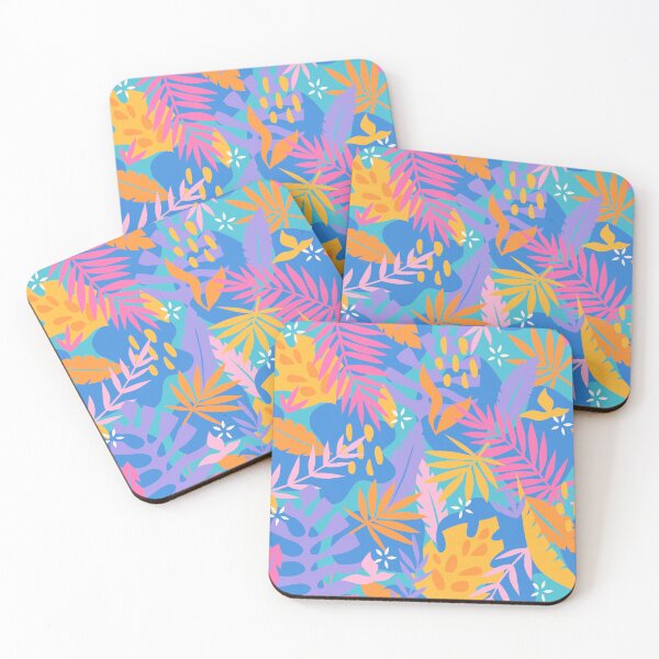 Item preview, Bright Tropical on Cyan designed and sold by latheandquill.