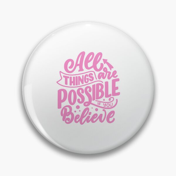 Item preview, All Things are Possible Motivational Quote designed and sold by greenoriginals.