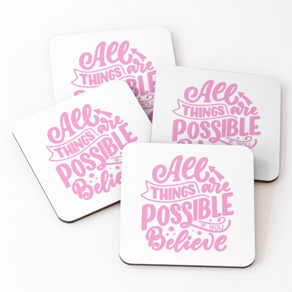 Item preview, All Things are Possible Motivational Quote designed and sold by greenoriginals.