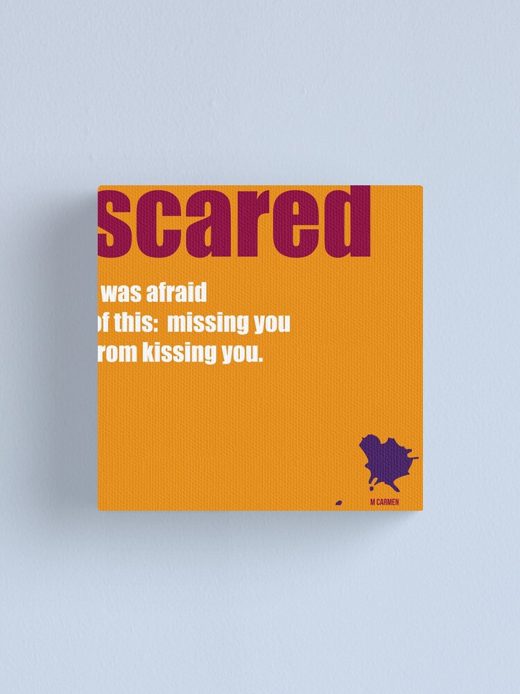 Alternate view of scared Canvas Print