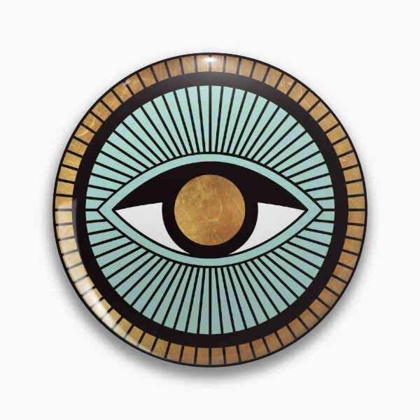 Item preview, Evil Eye Gold Amulet designed and sold by Inogitna Designs.