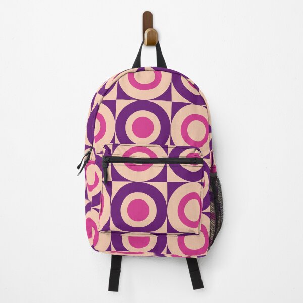 Item preview, Pop Art Square and Circle Pattern Brown Purple and Pink designed and sold by tonymagnerart.