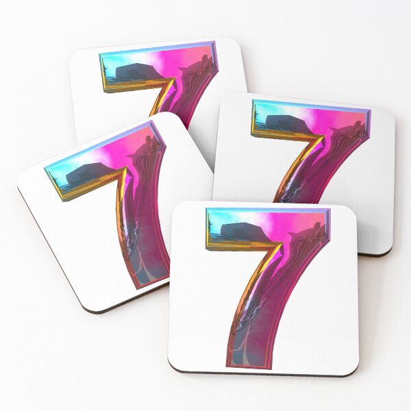 Item preview, Happy Birthday Reflective Incandescent Number - Seven - 7 designed and sold by WilliamsonMedia.