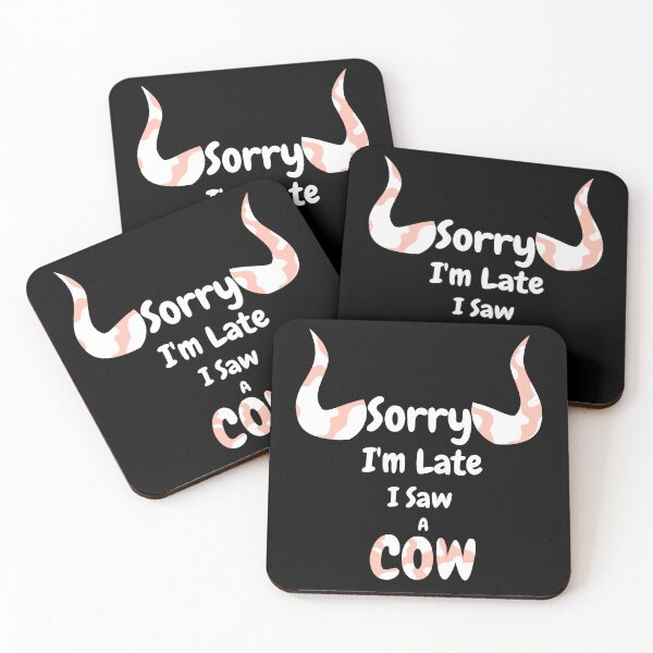 Item preview, Sorry I am Late I Saw A Cow designed and sold by Salva-Shop.
