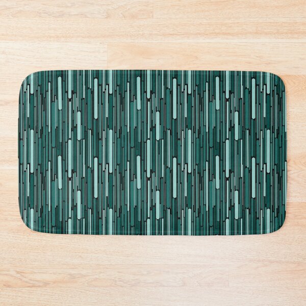 Item preview, Shades of Green with Black Vertical Pattern  designed and sold by Coop & Company Designs.