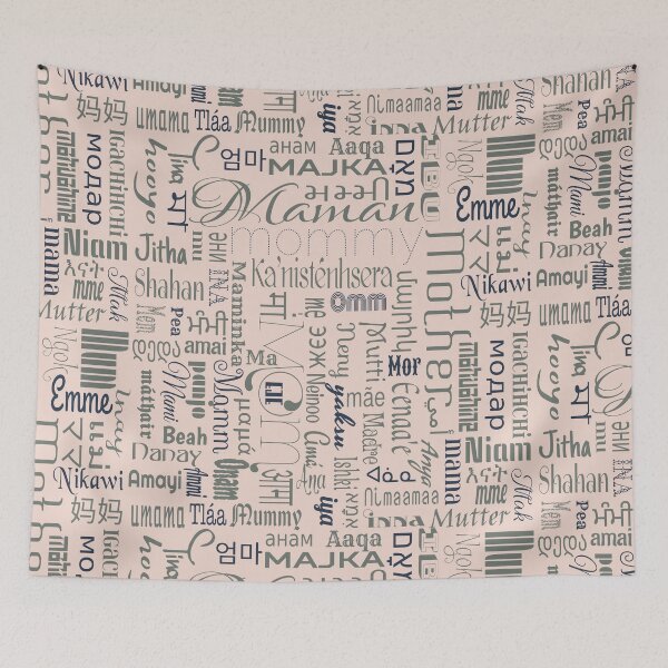 Item preview, Calligraphic Pattern - Mom words cloud in many languages designed and sold by Eejee-SK.