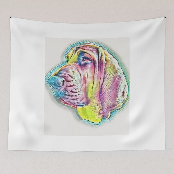 Item preview, Beautiful bloodhound dog mantrailing art T-shirt, beautiful digital art t-shirt designed and sold by MayaAndNora.
