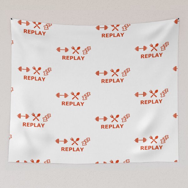 Item preview, Fitness, Eat, Sleep - Replay designed and sold by AdelloDeAmo.