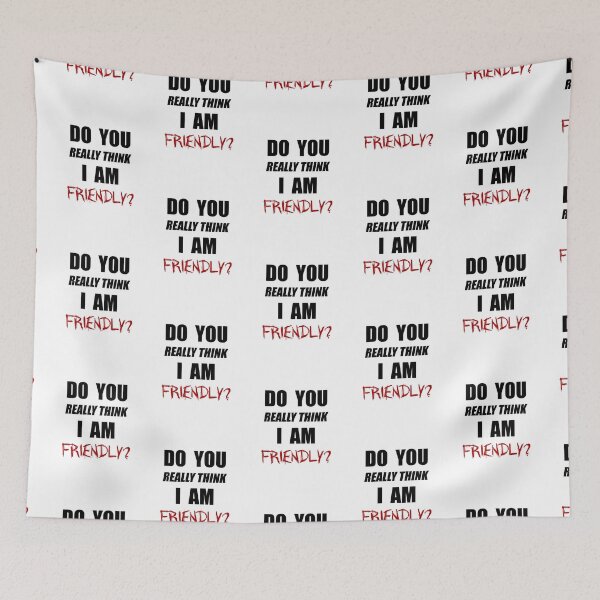 Item preview, Do you really think I am friendly? - Black Ink  designed and sold by Djidiouf.