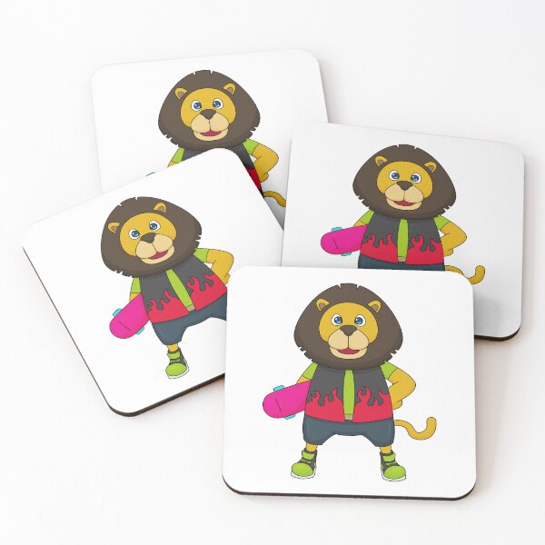 Item preview, Lion as Skater with Skateboard designed and sold by Snabdesign84.